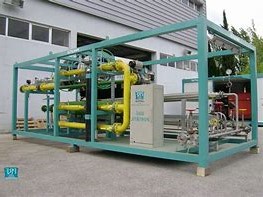Impianto di distribuzione e utilizzo di gas naturale in una azienda industriale