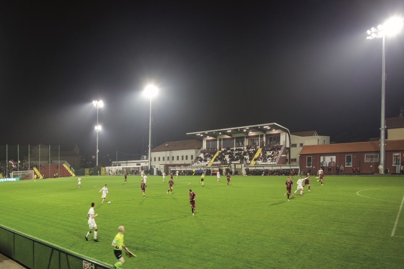 Nuova illuminazione targata Signify per lo stadio Ballarin